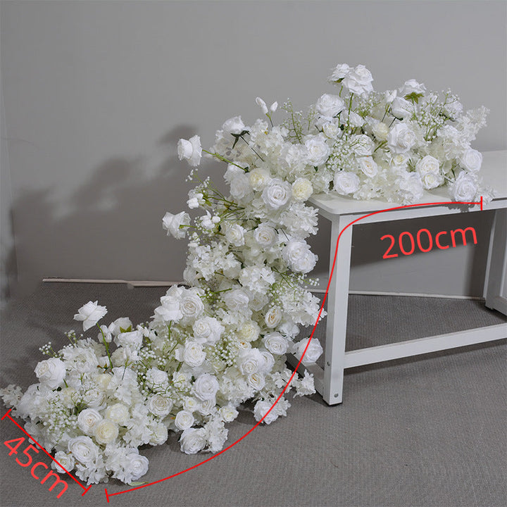 White Rose Flower Arch Set for Wedding Party Proposal Decor