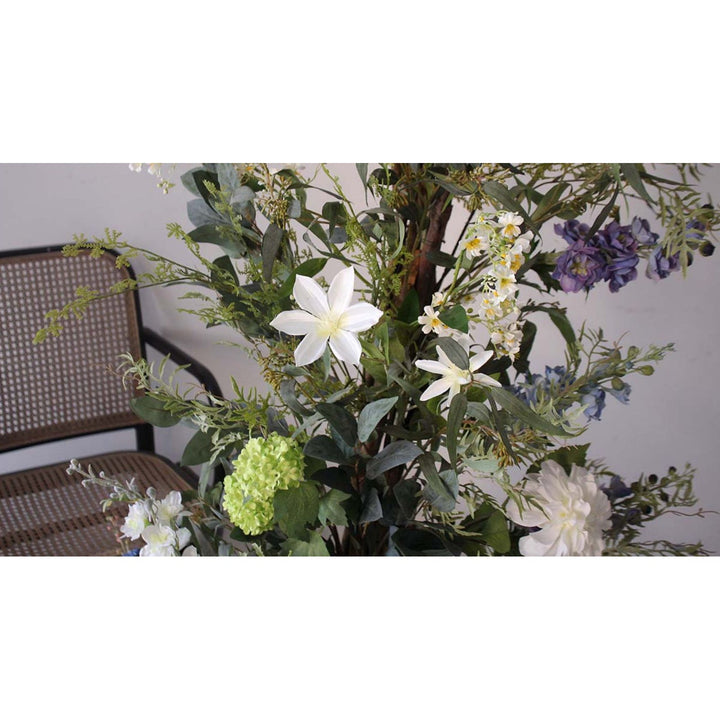 Blue Hydrangea Background Floral Arch Set Proposal Decor