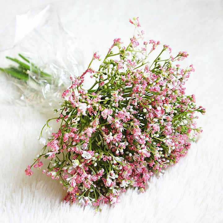 16pcs Artificial Baby's Breath Flower Bouquet, perfect as silk artificial flowers.