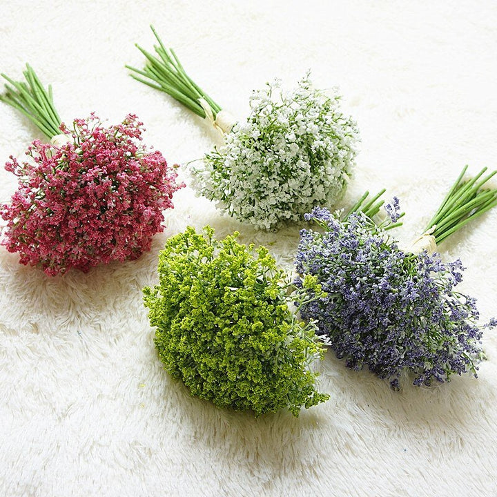 16pcs Artificial Baby's Breath Flower Bouquet, perfect as faux flowers.