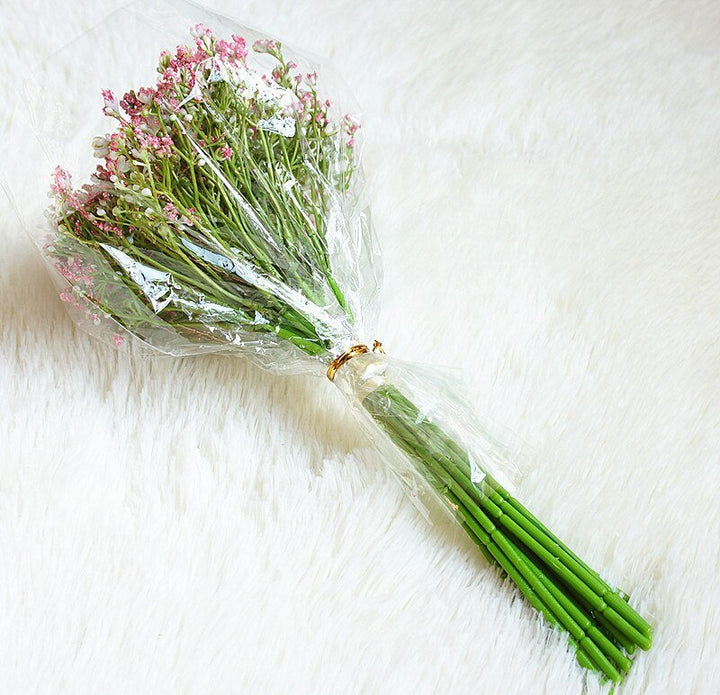 16pcs Artificial Baby's Breath Flower Bouquet, perfect as silk artificial flowers.