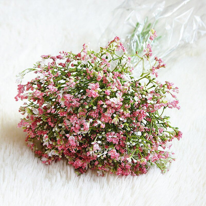 16pcs Artificial Baby's Breath Flower Bouquet, perfect as silk flower.