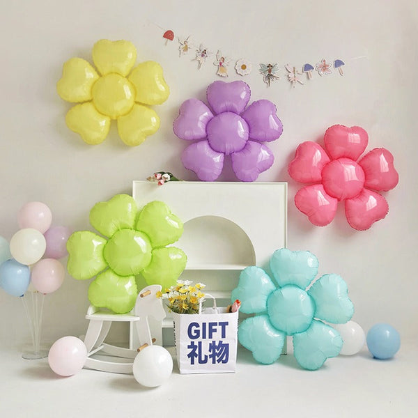 Large Daisy Flower Foil Party Balloons