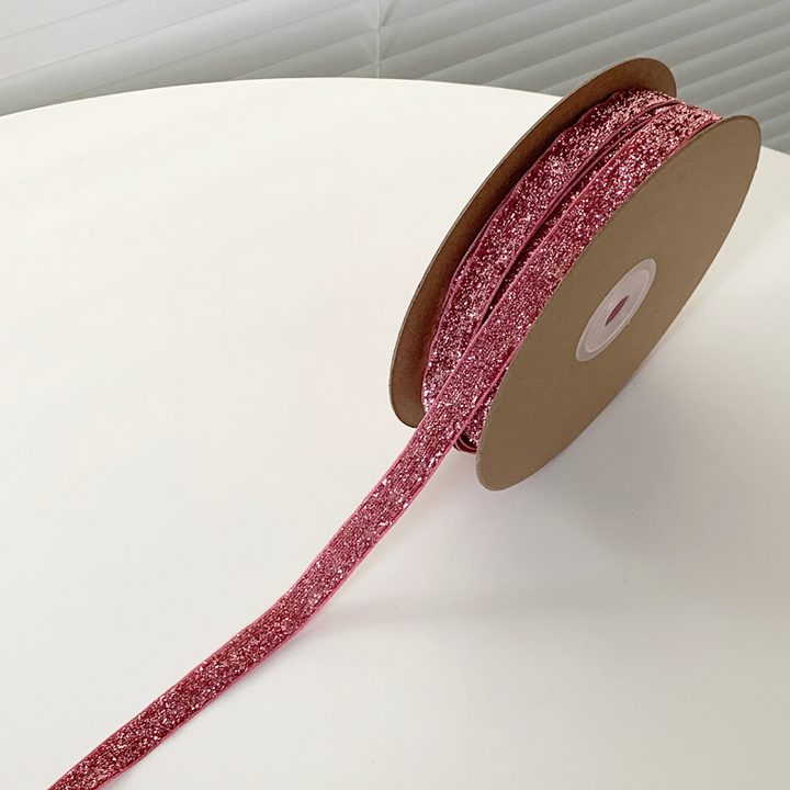 Glitter Sequins Velvet Ribbon (10mmx20m)