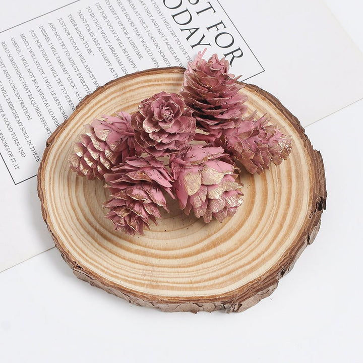 18pcs Artificial Pine Cone on Wire for Christmas Crafts is a perfect addition to your floral supply collection.