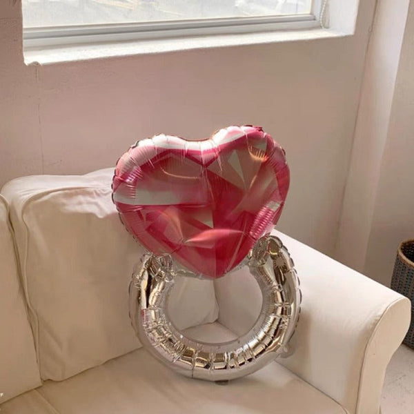 Diamond Ring Aluminum Balloon