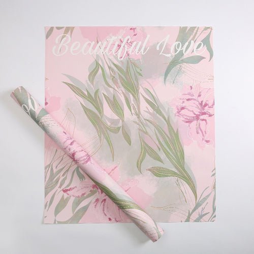 20Counts Botanical Wrapping paper for Bouquets Fresh Flowers Gift Packaging  22.8x19.6 Inch