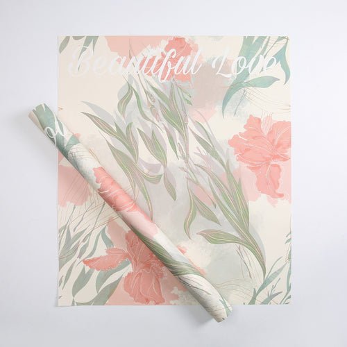 20Counts Botanical Wrapping paper for Bouquets Fresh Flowers Gift Packaging  22.8x19.6 Inch