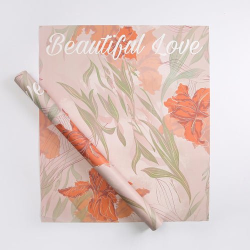 20Counts Botanical Wrapping paper for Bouquets Fresh Flowers Gift Packaging  22.8x19.6 Inch