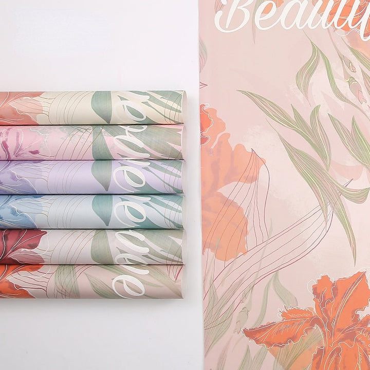 20Counts Botanical Wrapping paper for Bouquets Fresh Flowers Gift Packaging  22.8x19.6 Inch