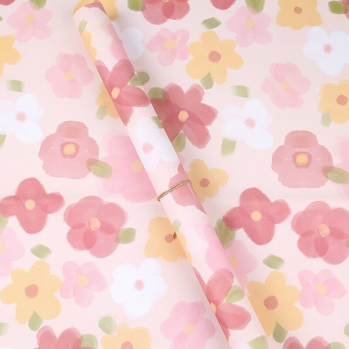 20Counts Korean Floral Wrapping Paper for Flowers