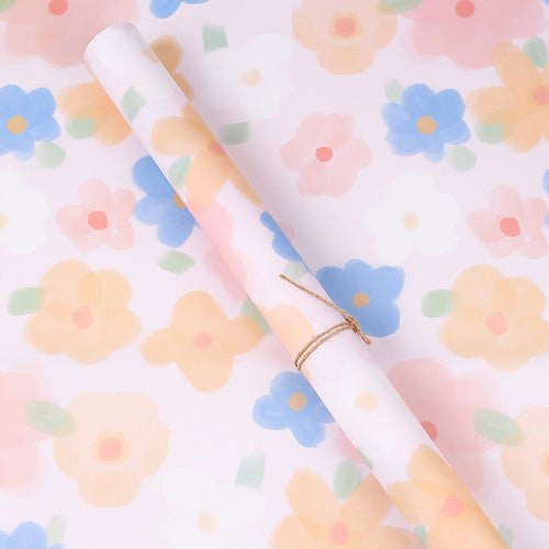 20Counts Korean Floral Wrapping Paper for Flowers