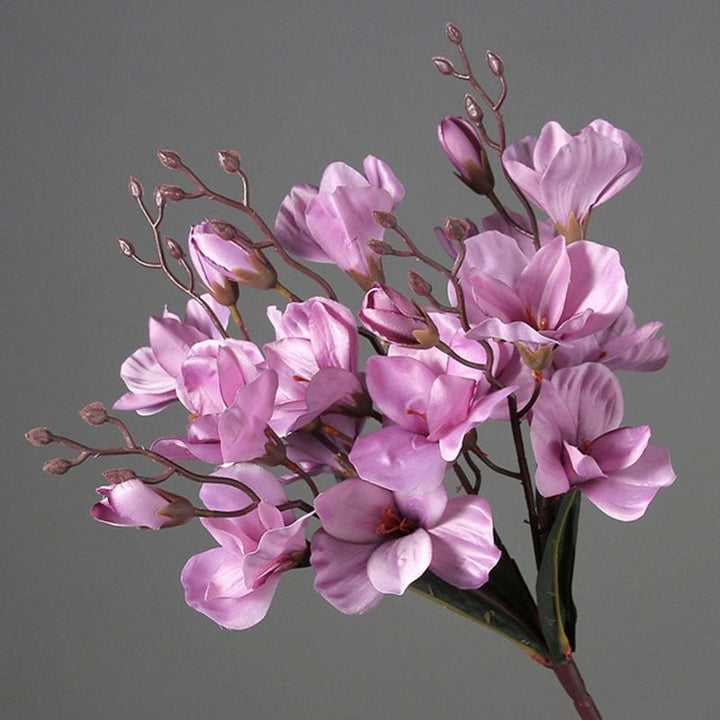 20 Heads Artificial Silk Flower Magnolia Bouquet, perfect as flower stem.