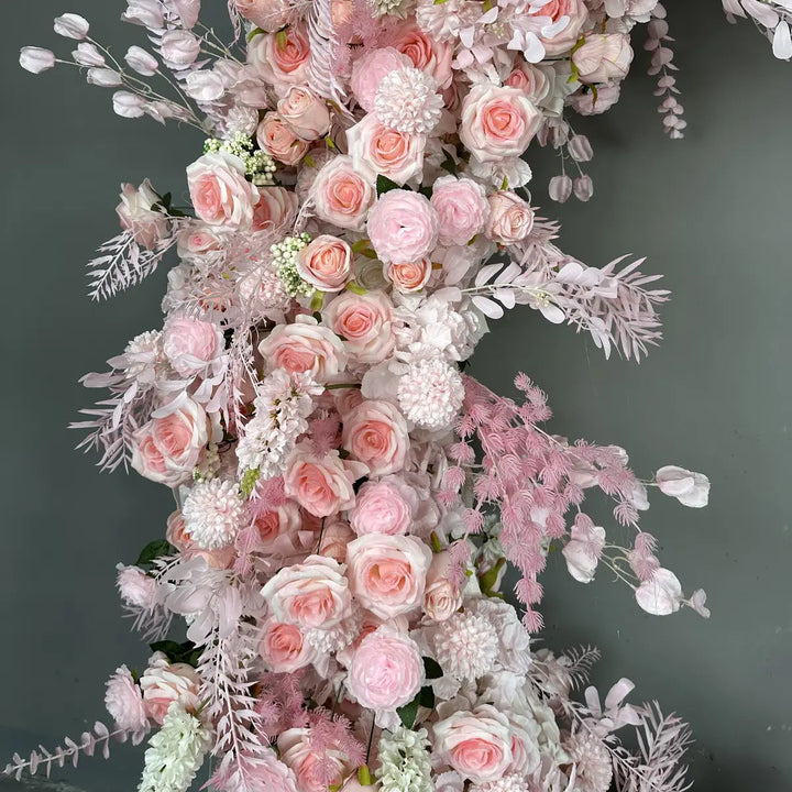 5D Pink Moon Arch Floral Set Proposal Decor