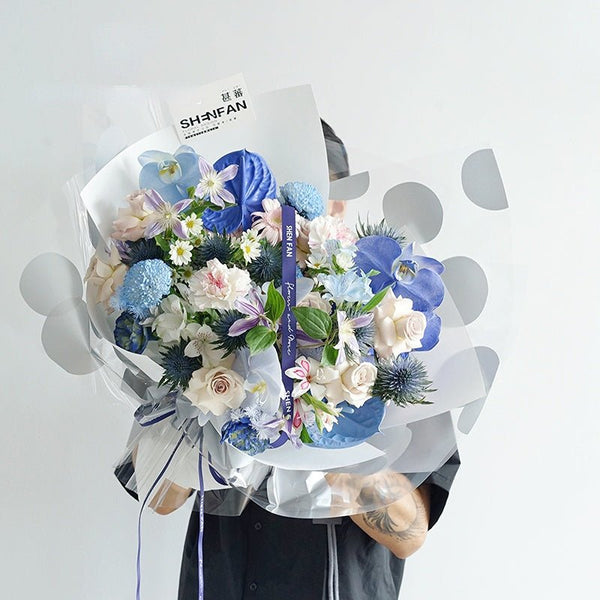 20pcs Big Dots Cellophane Paper for Flower Wrapping