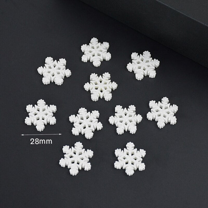 20pcs Christmas Glitter Snowflake Resin Ornaments is a wonderful addition to your christmas arrangements collection.