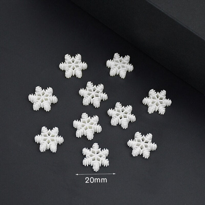 20pcs Christmas Glitter Snowflake Resin Ornaments is a wonderful addition to your christmas arrangements collection.