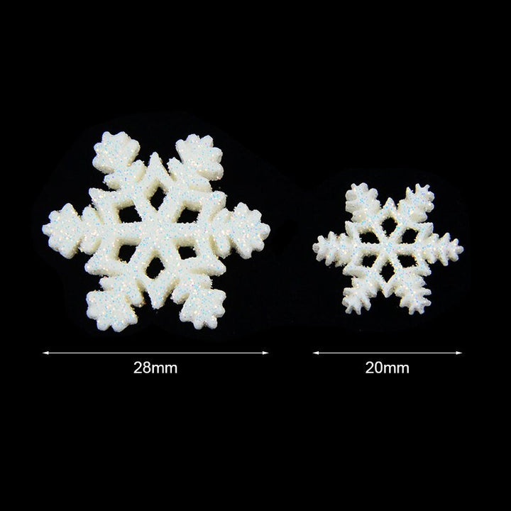 20pcs Christmas Glitter Snowflake Resin Ornaments is a wonderful addition to your christmas floral collection.