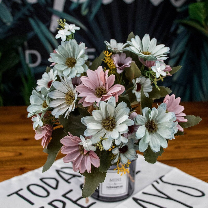 21 Heads Artificial Silk Daisy Bouquet, perfect as artificial flower.