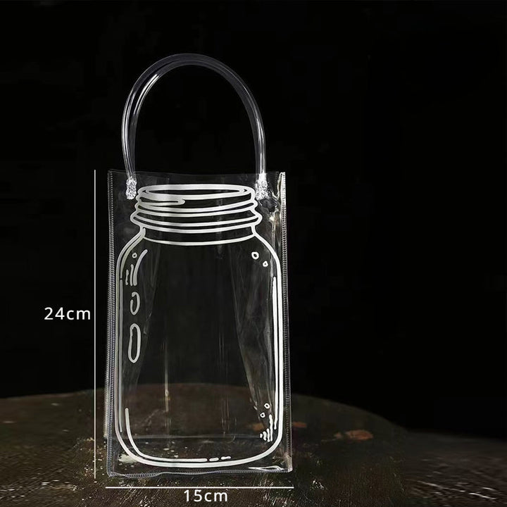 Wishing Bottle Clear Plastic Gift Bags Pack 10