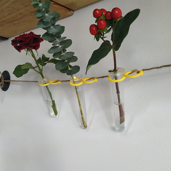 Floral Water Tubes Vials Hooks for Hanging Flower Arrangements Accessories, perfect as floral supply.