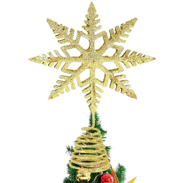 23cm Snowflake Christmas Tree Topper Ornament is a wonderful addition to your christmas floral collection.