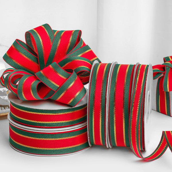 24 Yards Christmas Plaid Grosgrain Ribbon is a wonderful addition to your christmas floral collection.