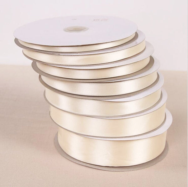 25 Yards Cream Color Wedding Bouquets Satin Ribbon