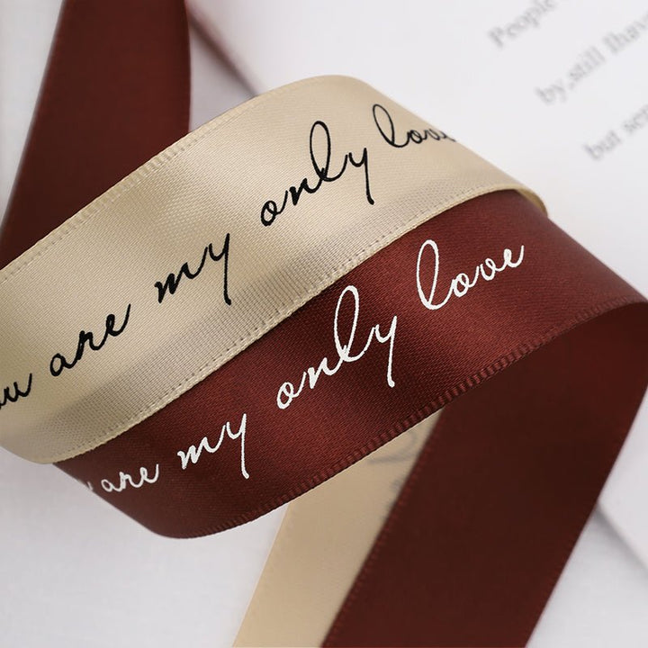 2.5cmx45m Valentine's Day Flower Gift Ribbon