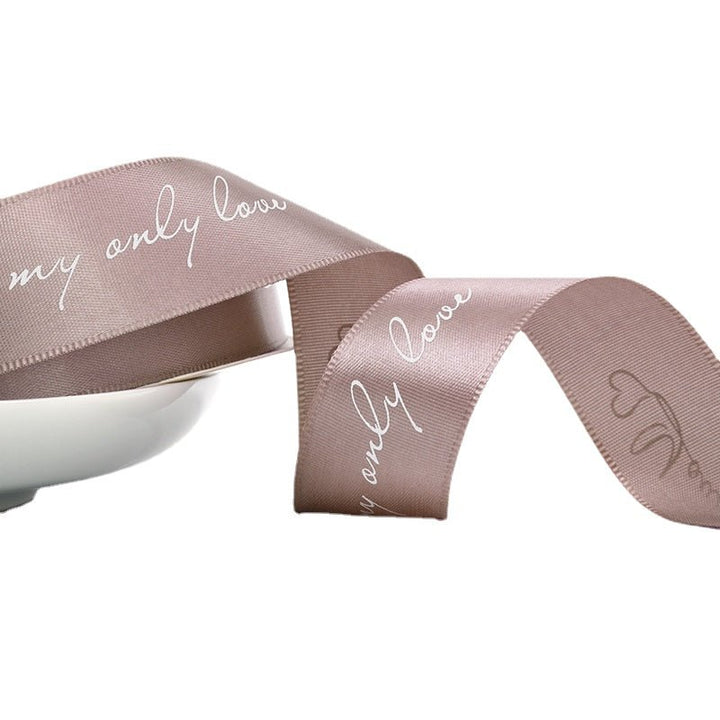 2.5cmx45m Valentine's Day Flower Gift Ribbon