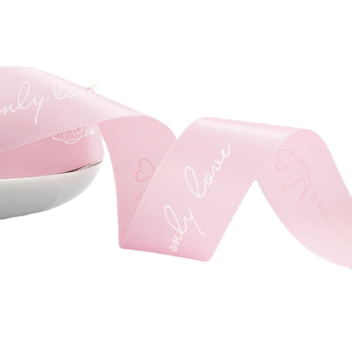 2.5cmx45m Valentine's Day Flower Gift Ribbon