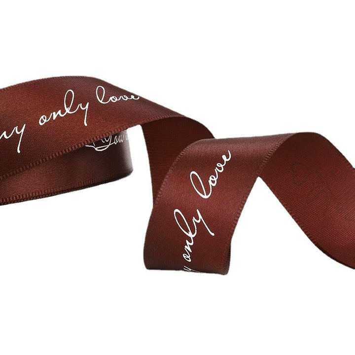 2.5cmx45m Valentine's Day Flower Gift Ribbon