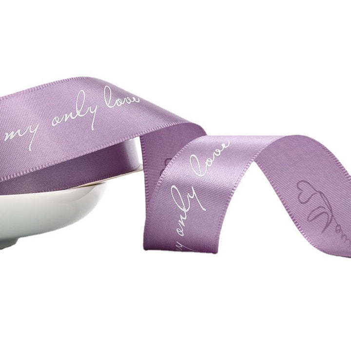 2.5cmx45m Valentine's Day Flower Gift Ribbon