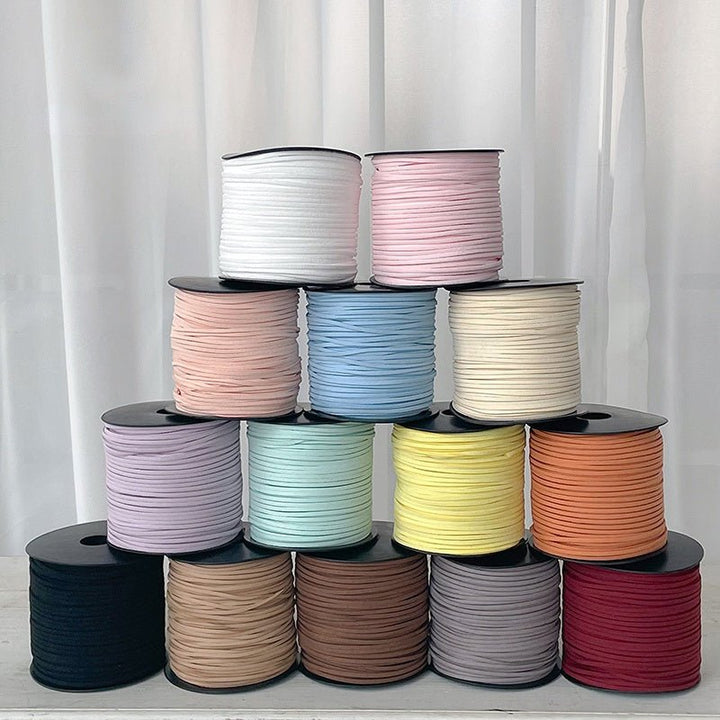 2.5mm Suede Cord Faux Leather Thread for Bouquets Gift Wrapping 99 Yard