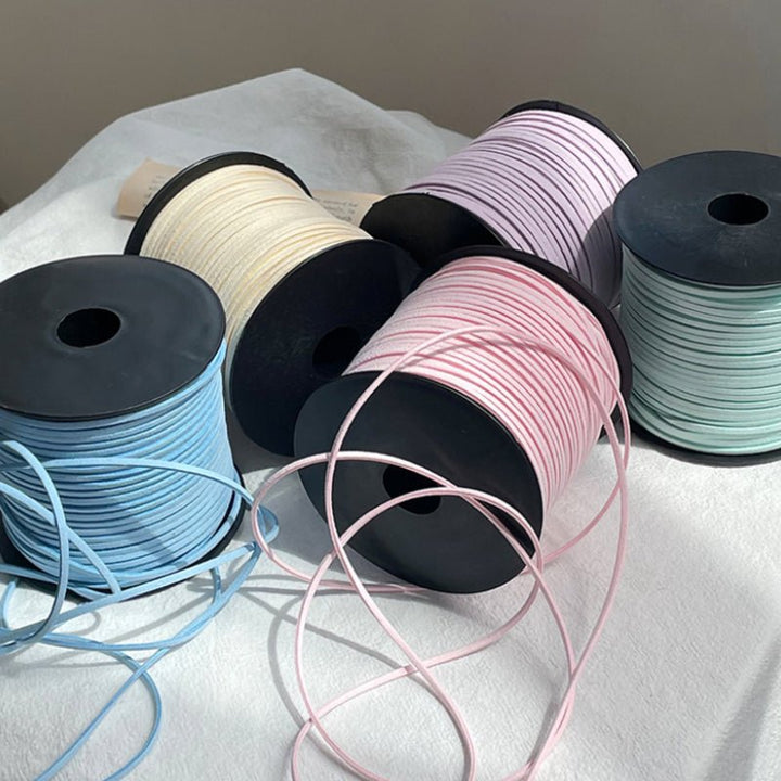 2.5mm Suede Cord Faux Leather Thread for Bouquets Gift Wrapping 99 Yard