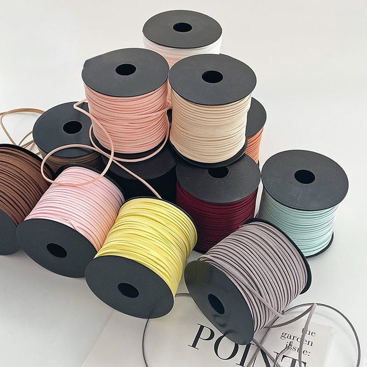 2.5mm Suede Cord Faux Leather Thread for Bouquets Gift Wrapping 99 Yard