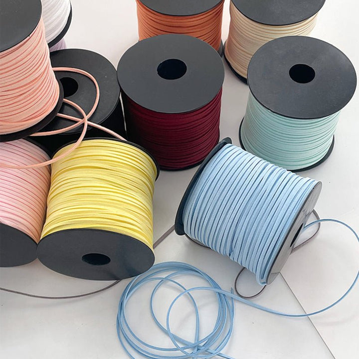 2.5mm Suede Cord Faux Leather Thread for Bouquets Gift Wrapping 99 Yard