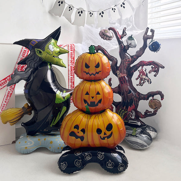 Pumpkin Witch Giant Standing Halloween Balloon