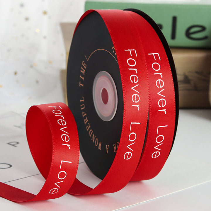 Valentine's Day Forever Love Satin Ribbon (20mmx49Yd) is a delightful addition to your valentine's gifts collection.