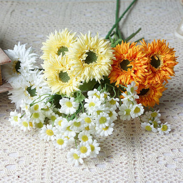 27cm Artificial Gerbera for Home Decor, perfect as florist fake flowers.