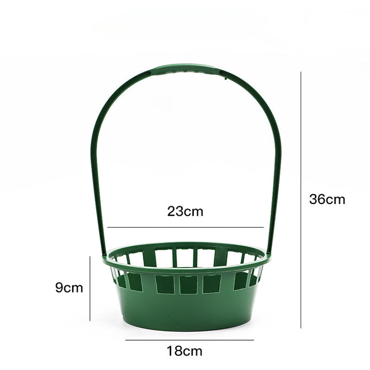 Green Plastic Funeral Flower Basket Pack 5, perfect as florist supplies.