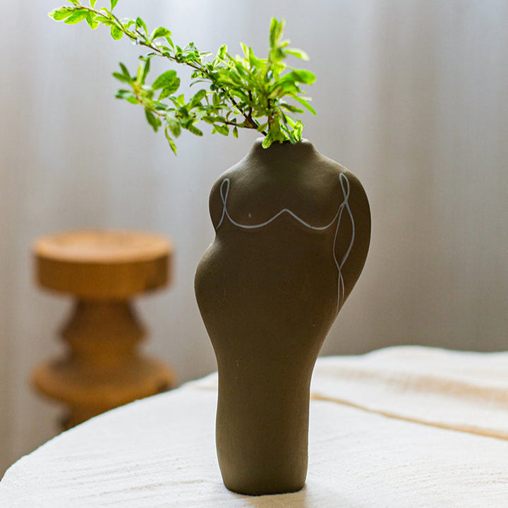 Artistic Women Body Ceramic Vase