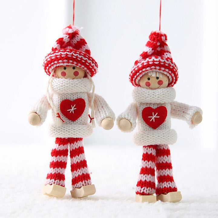 Set of 2 Christmas Angel Dolls Hanging Pendant Ornaments is a wonderful addition to your christmas arrangements collection.