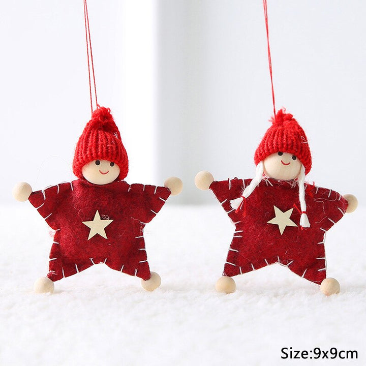 Set of 2 Christmas Angel Dolls Hanging Pendant Ornaments is a wonderful addition to your christmas arrangements collection.