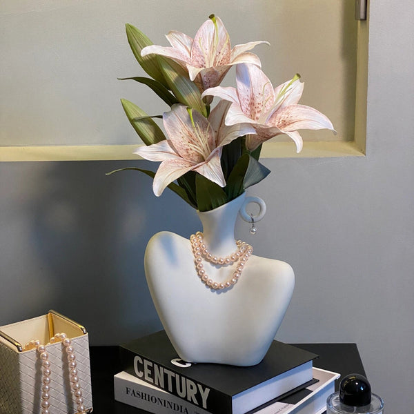 Female Body Shape Ceramic Flower Vase