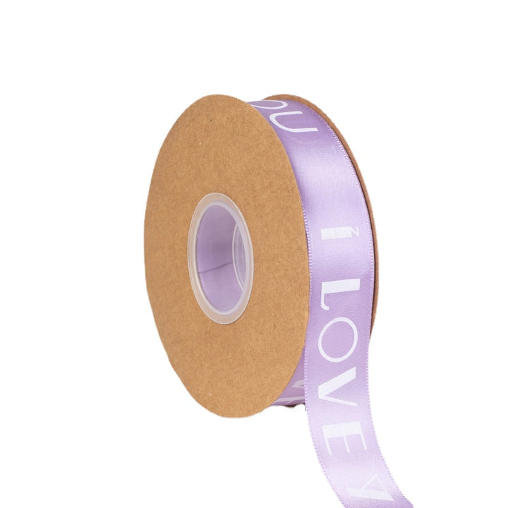 I LOVE YOU Polyester Satin Ribbon (25mmx50Yd) is a delightful addition to your valentine's day flowers collection.