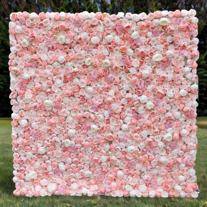 3D Flower Wall -  Coral Delight Floral Wall Backdrop