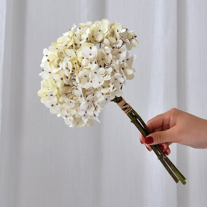 Set of 3 Fake Hydrangea Artificial Flowers, perfect as artificial flowers.