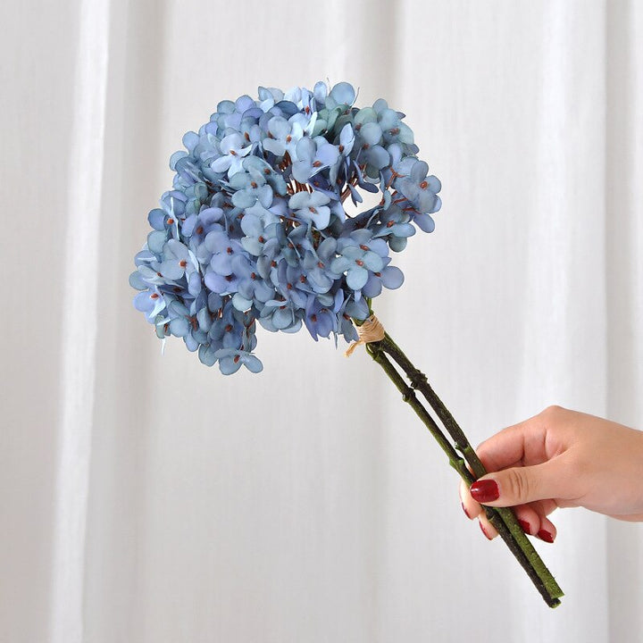 Set of 3 Fake Hydrangea Artificial Flowers, perfect as florist fake flowers.