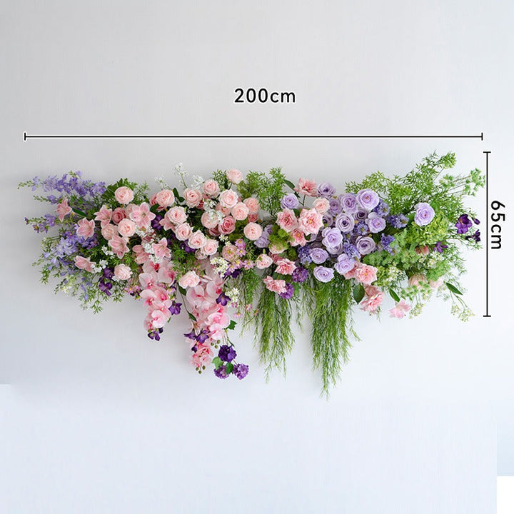 Purple Pink Hanging Flower Set for Wedding Party Decor Proposal